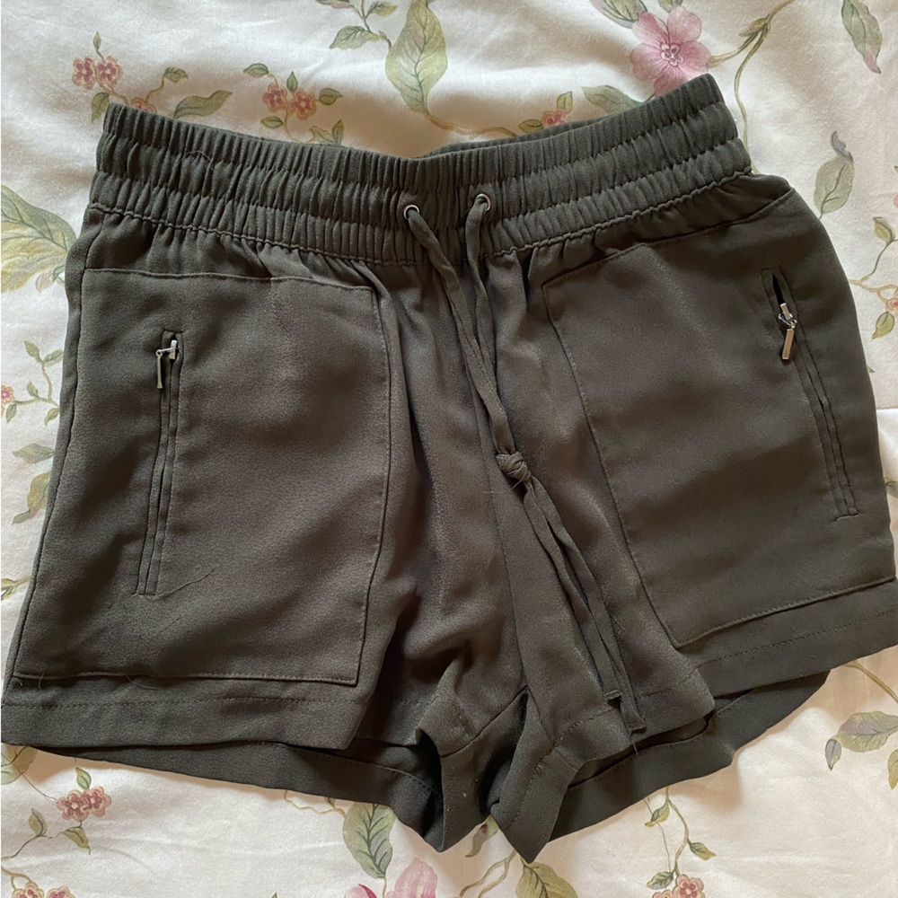 Saltwater High Waist Shorts Army Green Size Small